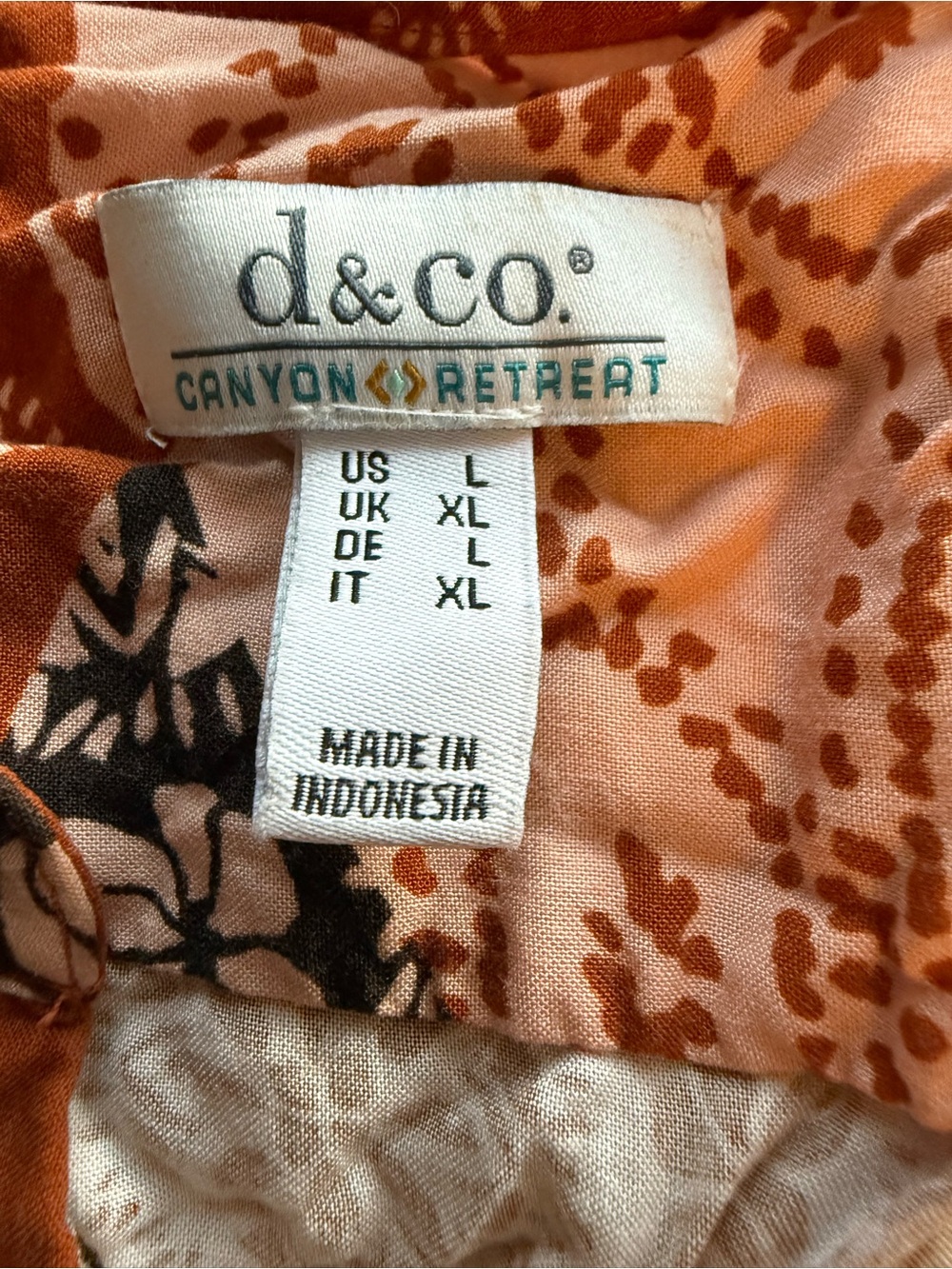 D&Co. Canyon Retreat Womens Button-Front Blouse - Picture 3 of 4